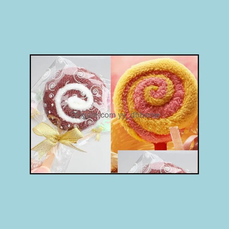 Washcloth Towel Gift Lollipop Towel Bridal Baby Shower Wedding Party Favor party supplies for dream wedding