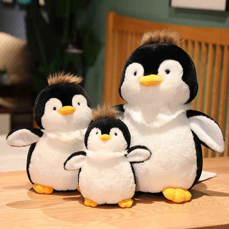 Nuovi giocattoli Kawaii Pinguino bambola di peluche per bambini morbidi animali di peluche Peluche ragazze guadagnano cuscino J220704