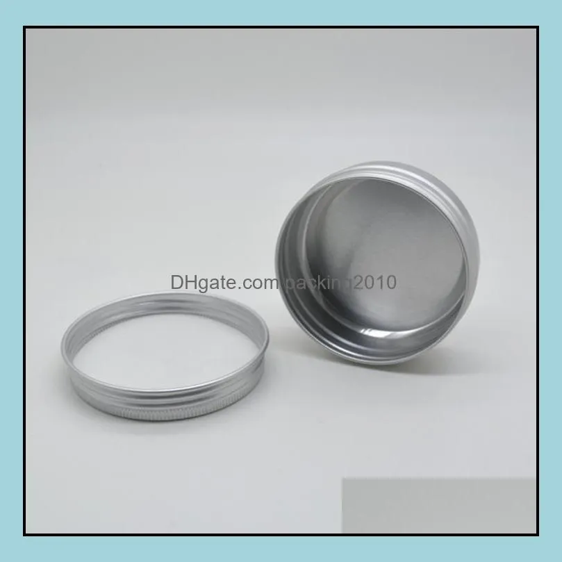 60ml fashion cream jar pot hollow metal aluminum round tin cans box fragrance air freshener aromatherapy lockets sn3900