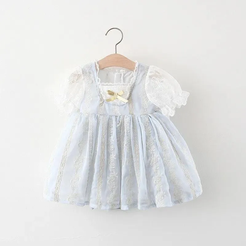 Robes de fille Arrivée bébé filles robe en laine d'agneau vêtements pour bébés bouffée à manches longues princesse 1er anniversaire combinaison baptême