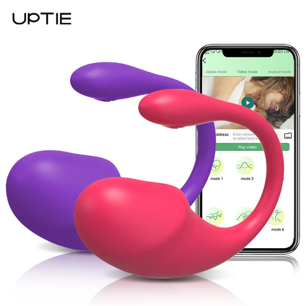 Bluetooth G Spot Vibrator for Women Sexig Shop Wireless App Remote Control Kvinnliga slitage vibrerande trosor leksak vuxna par
