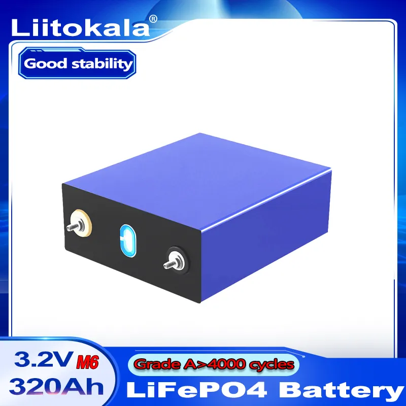Liitokala CATL 3.2V 310AH 320AH Klass A Lifepo4 Batteri RV Batteri och solskyddssystem