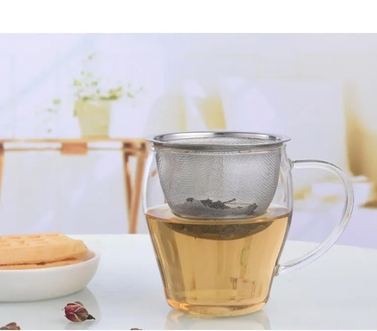 7.2cm Diamter Stainless Steel Metal Mesh Tea Infuser Reusable Tea Strainer Filter for Teapot Kitchen Tools SN2083