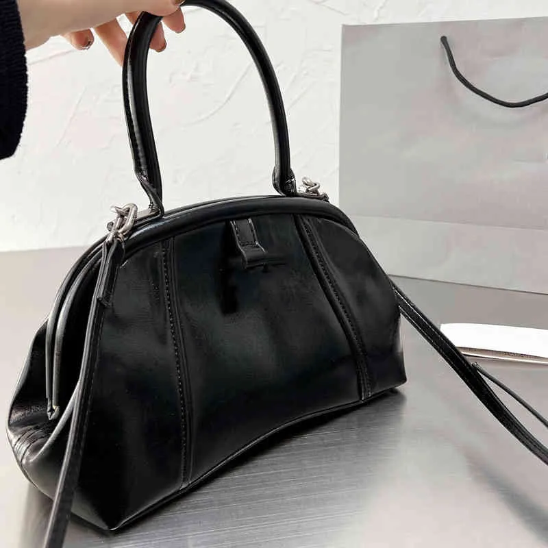 Shell Bags Snap Tote Women Irregular Package Handbag Shoulder Packs Leather Designer Crossbody Female Bucket 220412