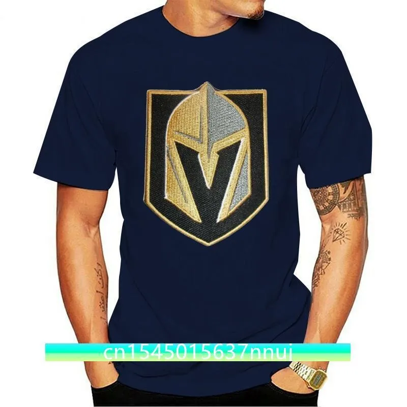 47 Marca VGK Las Vegas Golden Knightsharajuku Streetwear Camisa Menice Hockey Tee Camiseta Sz Mens L Cinza 220702