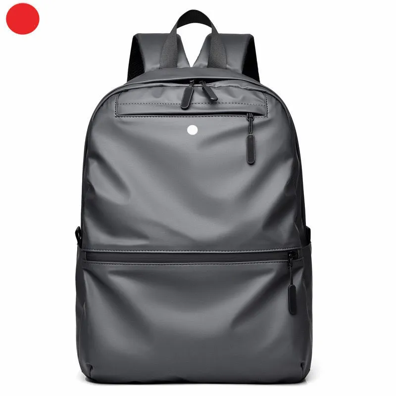 LL Zaino Borse Zaini Borsa per laptop Borsa da viaggio per sport all'aperto in PU Borsa per adolescenti Scuola Nero Grigio255l