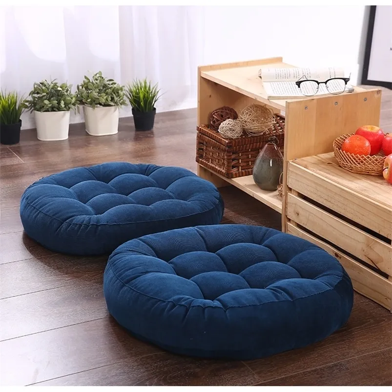 1Pcs Round Shape Floor Seat Cushion Soft Cotton Core Tatami Pillow Home Decoration Car Sofa Y200723263J