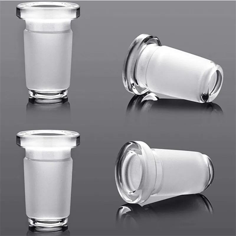 Glass Down Stem Pipe Adapter 18mm Male To 14mm Female Hookahs Reducer