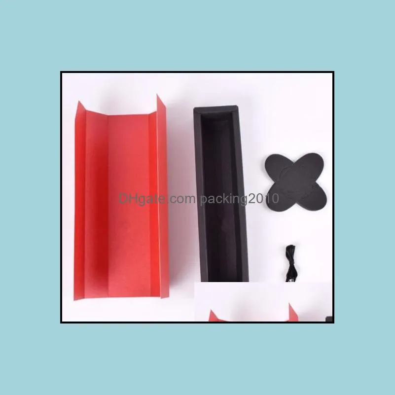 New Black and Red color Chocolate Paper Box Valentine`s Day Christmas Birthday Party Chocolate Gifts Packaging Boxes