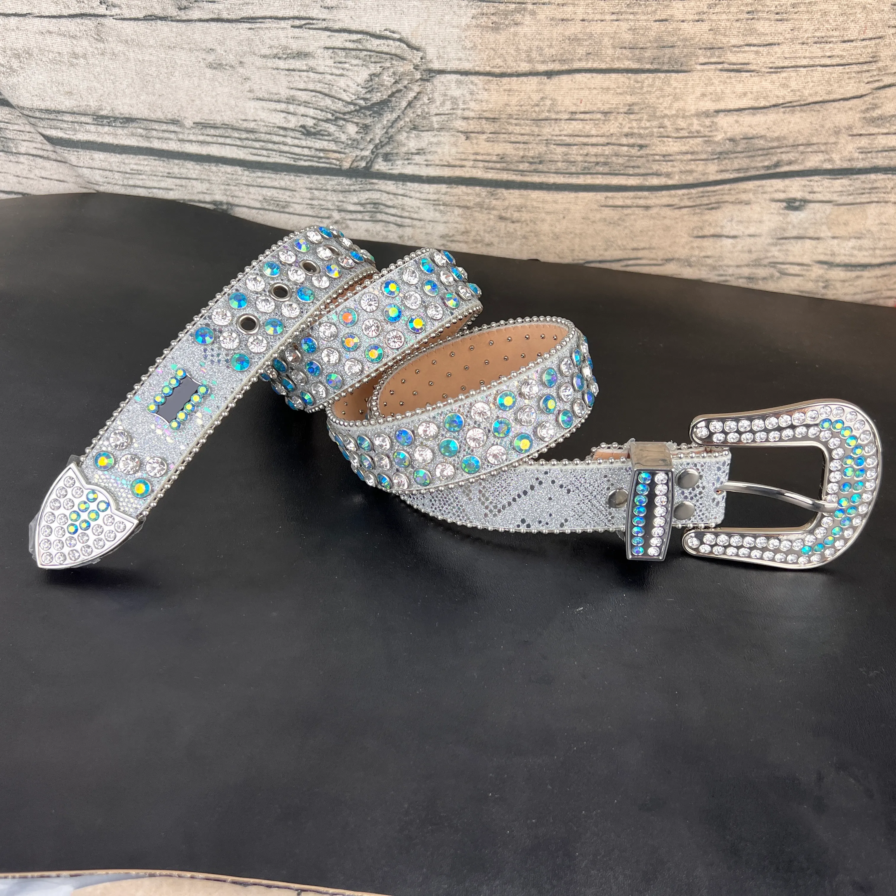 Rhinestone Crystal Glam Women’s Fashion Belt Bling Sparkle Belt SWSMCLT Women main image 2