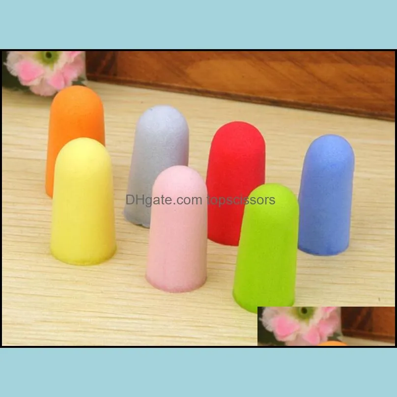 600Pairs/lot Fast Shipping Hot sale Soft Sponge Ear Plugs Tapered Travel Sleep Noise Prevention Earplugs