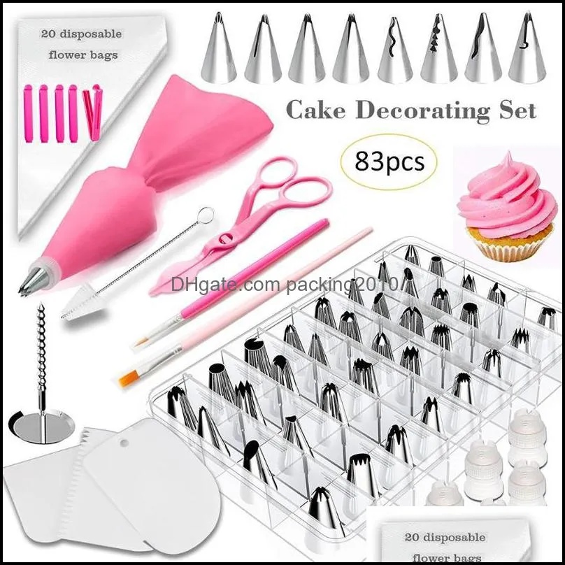 baking & pastry tools nozzles cake decorating mouth nozzle scissors frosting pen coloring utensils decoration tool set