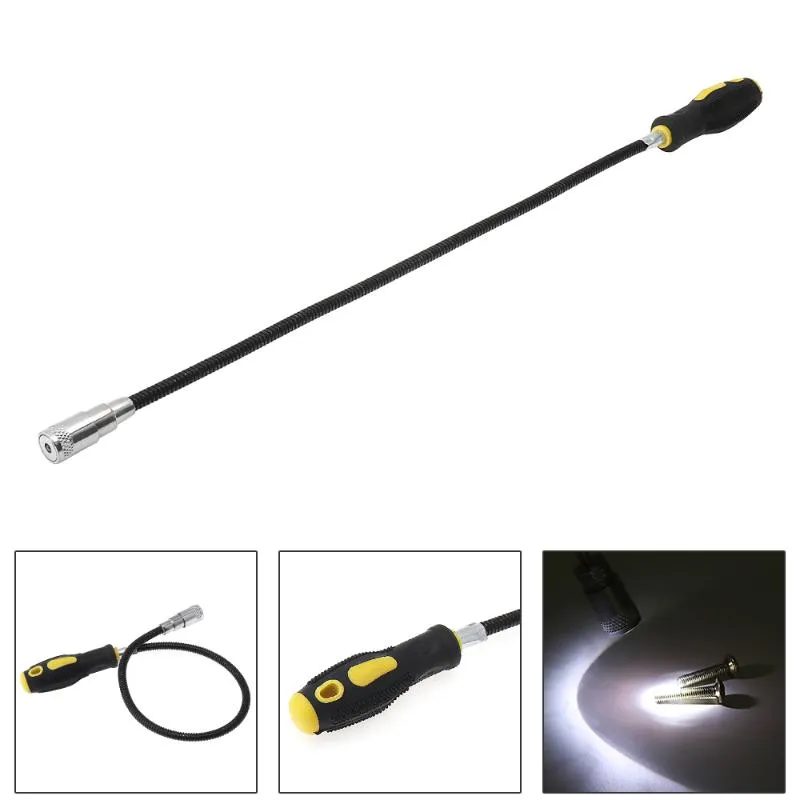 Set di utensili manuali professionali Pick up magnetico con luce a LED Magnete flessibile a molla Pickup Grabber per estensione del braccio della spazzaturaProfessionale