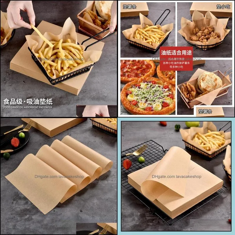 Food Blotting Paper Pad French Fries Hamburger Bake Fried Food Packaging Paper