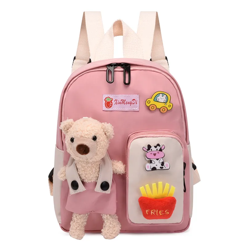 Edad 1-2 años lindo oso pequeño niño mochila con correa niños mochila bolsa  para niño niña YONGSHENG 9024715940889