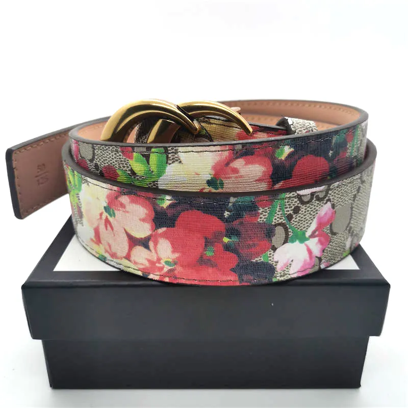 men designers belts womens belts mens waistband high quality Fashion casual leather belt waistbands for man woman Flower color beltcinturones 2.8-3.8cm