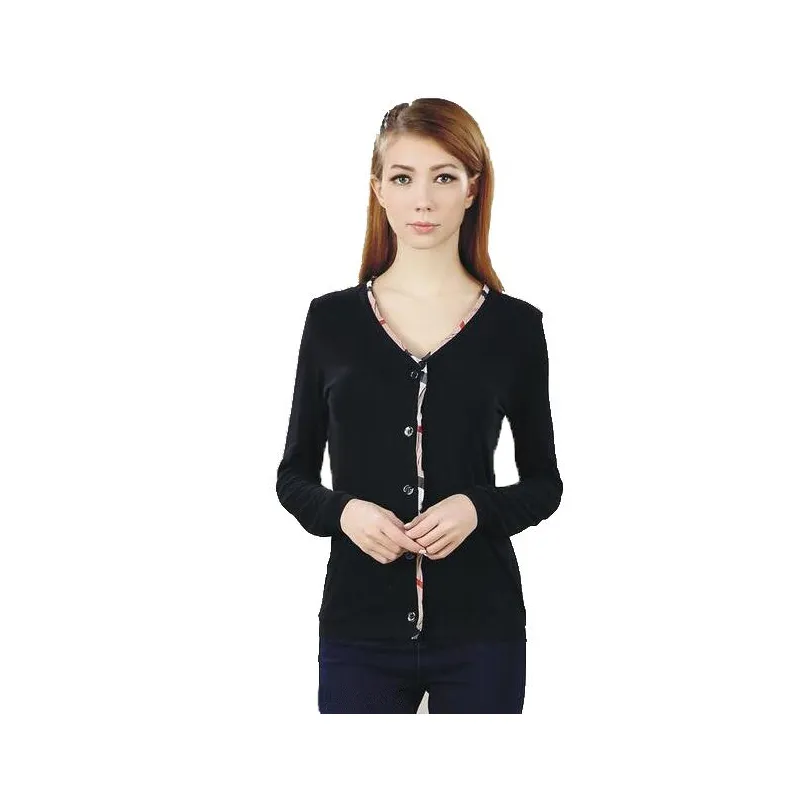 Créateurs de mode Femmes Pulls Pull Laine à tricoter classique de haute qualité Cardigan col en V coupe ample Pull à manches longues Manteau confortable Tops S-XXL Vente en gros