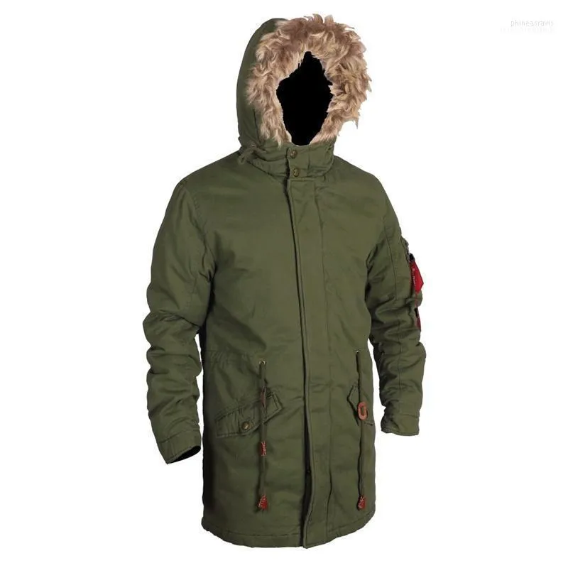 Rétro M51 mise à jour Style armée fourrure capuche hiver queue de poisson Parka hommes manteau veste épais vert noir détachable 20221 Phin22