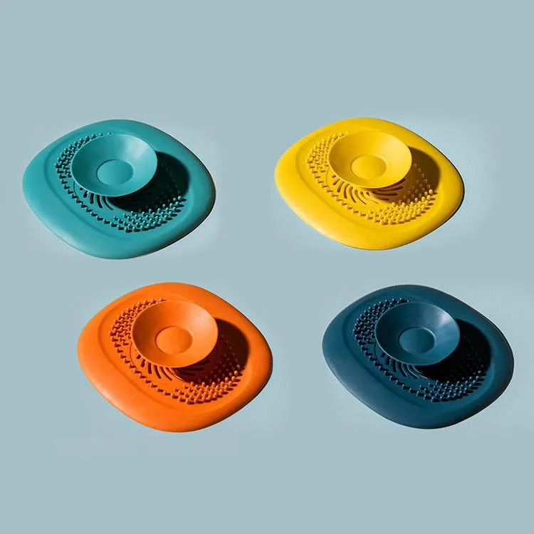 Silicone Sink Strainer, Filtration Hair Filter, AntiBlocking Shower