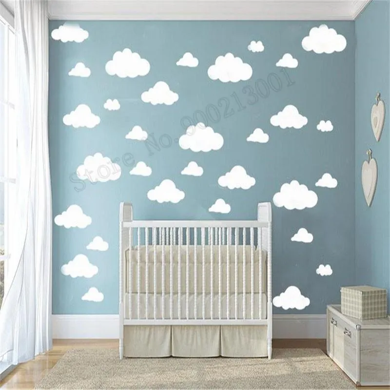 Wall Stickers Art Sticker Have More Size Clouds Decor Removeable Poster Kids Baby Room Decoration Beauty Modern Ornament LY513