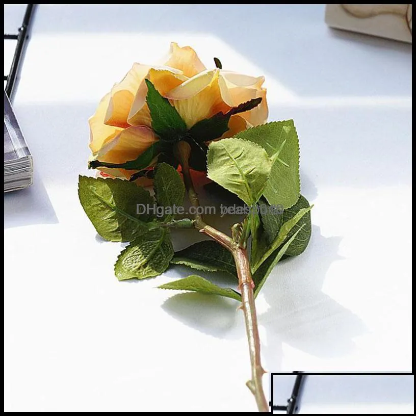 Decorative Flowers Wreaths Festive Party Supplies & Gardenthe Ins High Quality Real Touch Everyday Ocn Artificial Flower Rose Bouquet For