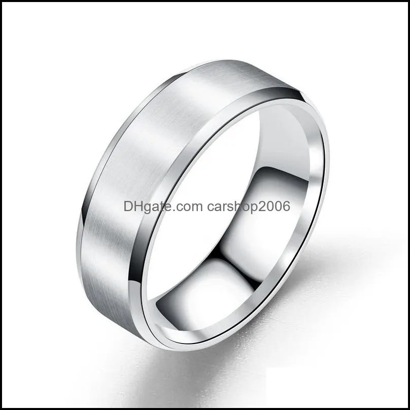 20pieces gold black band rings engagement men fashion mix size round stainless steel statement ring for women jewelry