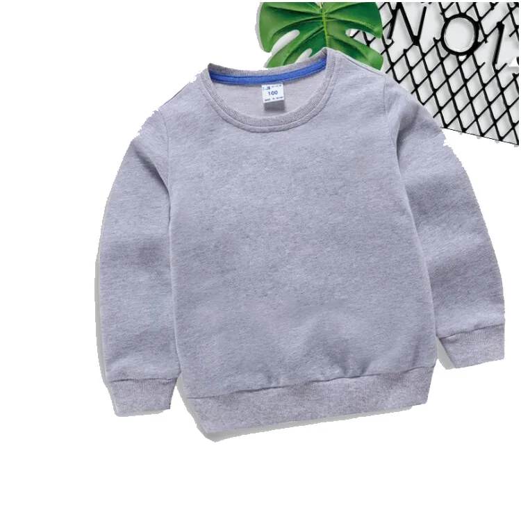 Baby Boy Girls Sweatshirts ملابس الشتاء الشتاء الشعار العلامة التجارية Hoodies Pullovers الأطفال 100 ٪ هوديز القطن من النوع الثقيل ملابس الأطفال 2-8 سنوات