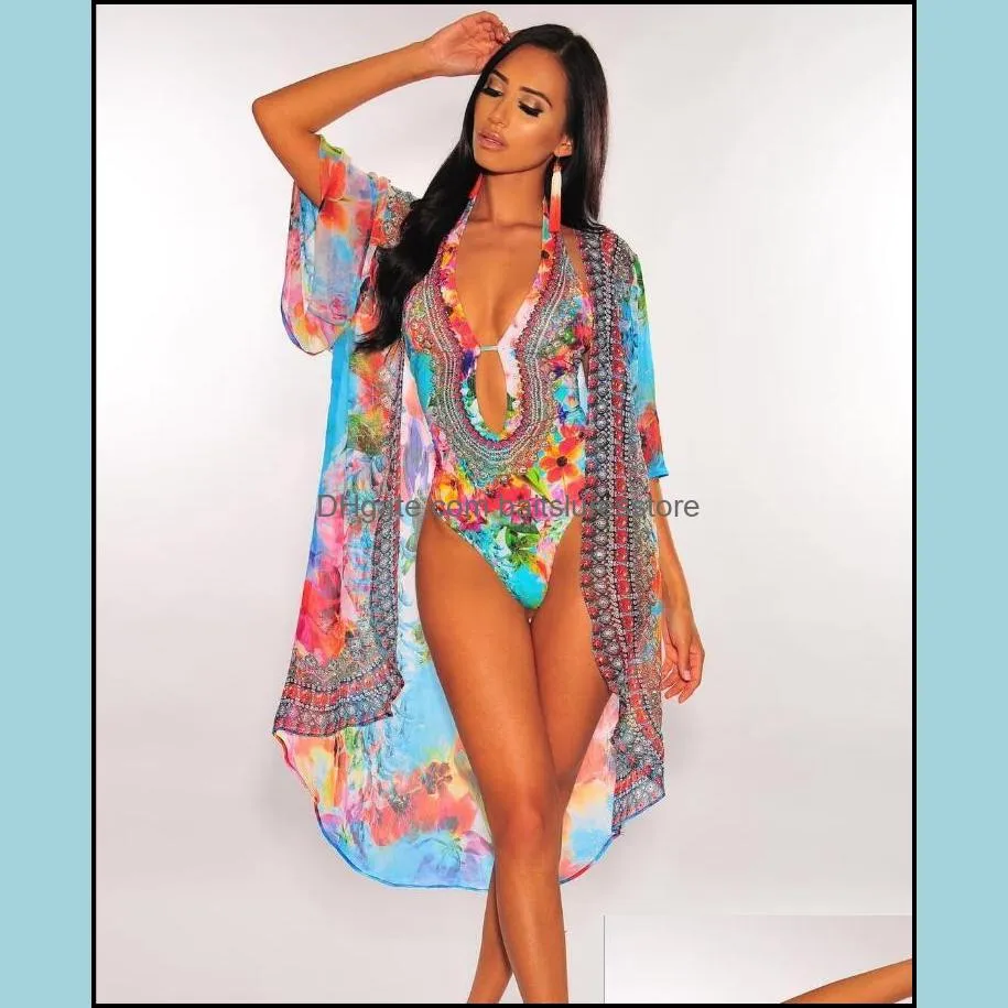 One Piece Swimsuits Cover Ups Sarong Large Size Women Covering Belly Conservative Milk Silk Chiffon Shawl and Bikini Sets Beachwear