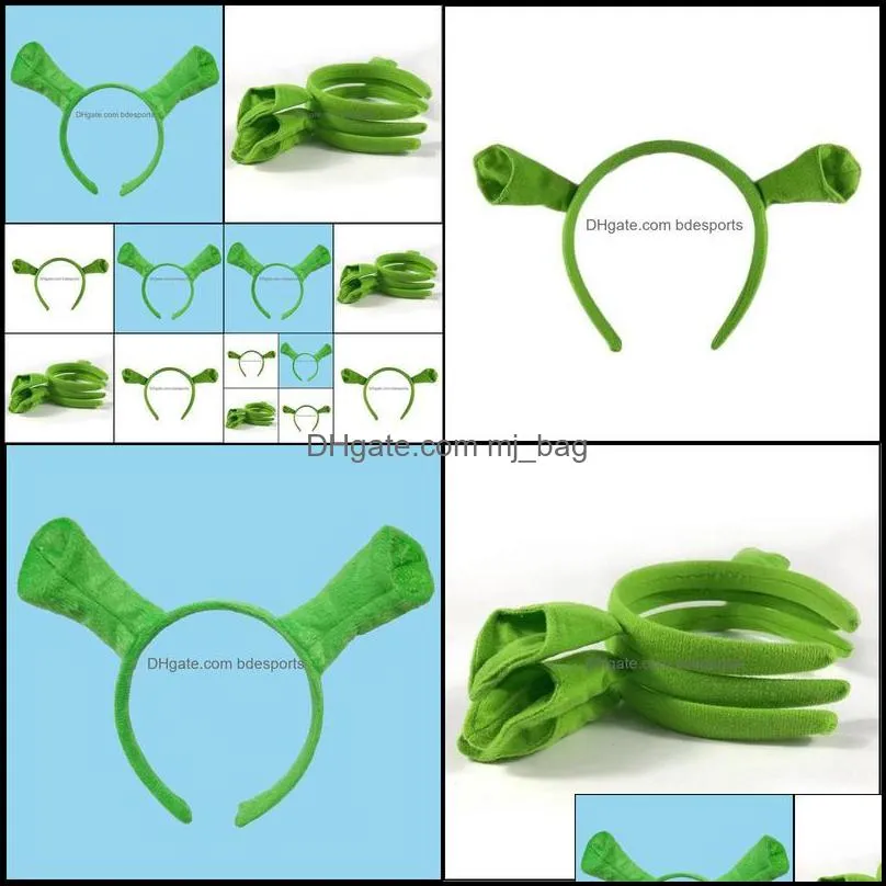 Other Festive Home & Garden Shrek Hairpin Ears Headband Head Circle Halloween Children Adt Show Hair Hoop Costume Item Masquerade Party