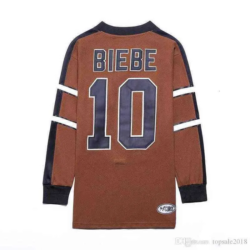#10 Biebe Mystery Alaska Movie hockey Jerseys Mens SlapShot Biebe jersey S-XXXL accept custom any name number