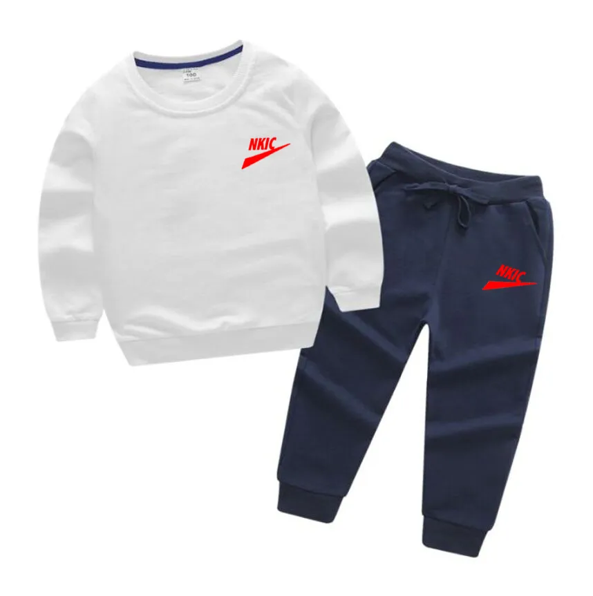 2-8 Jahre Kinderkleidung Herbst Baby Mädchen Sets Kleidung Jungen 100% Baumwolle Sweatshirsts Hosen 2-teiliges Set Kinder Sport Casual Kostüm Trainingsanzüge