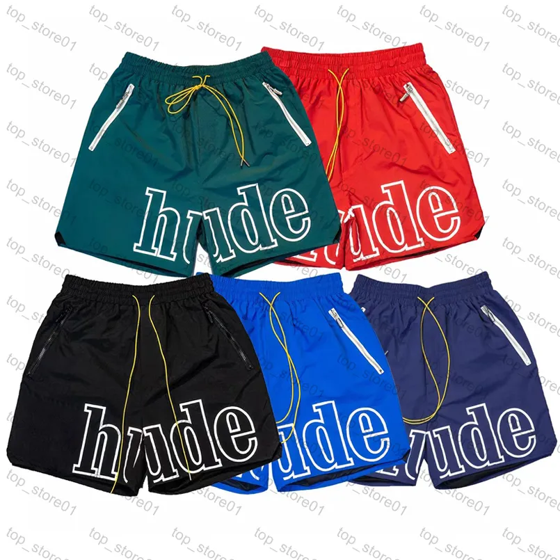 3A Designer hommes RH limité rhude shorts été nager courte longueur au genou hip hop high street sports formation pantalons de plage hommes taille élastique