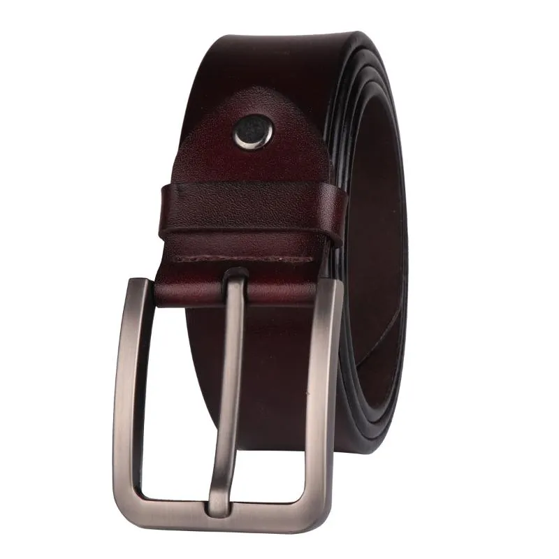 Riemen Mannen Hoge Kwaliteit Lederen Riem Luxe Designer Legering Pin Gesp Koeienhuid Mode Riem Mannelijke Jeans Voor Man CasualBelts