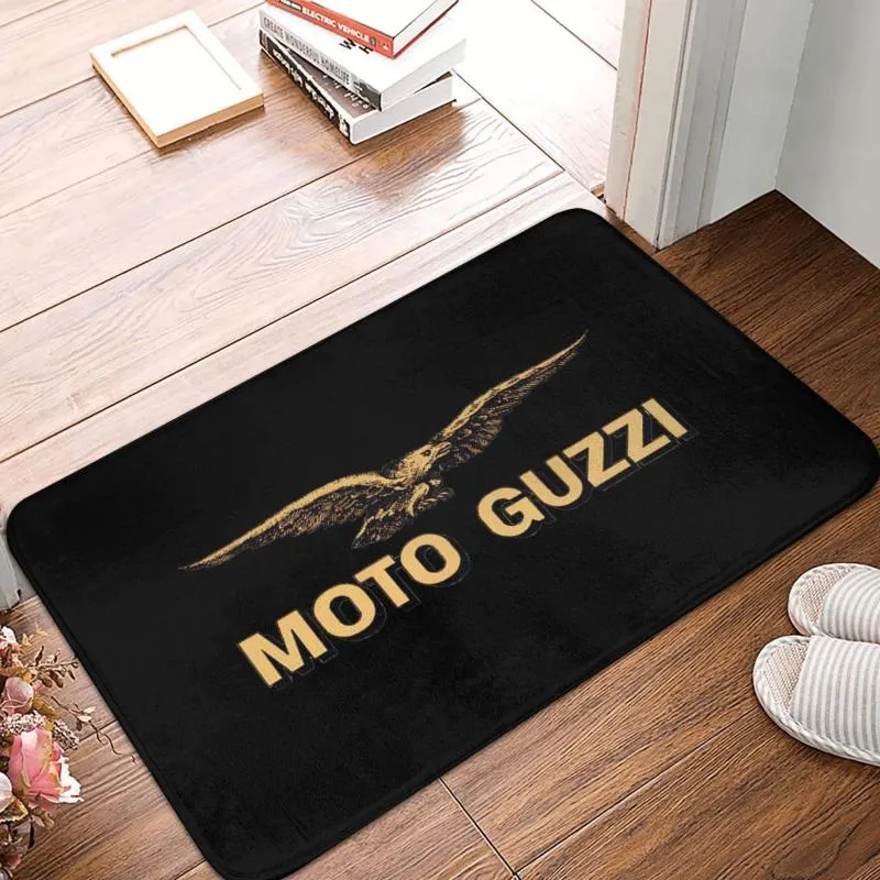 Mattor Moto Guzzi Doormat Rug Carpet Mat Anti-Slip Footpad Antiwear Entrance Kök Balkong Polyestercarpets