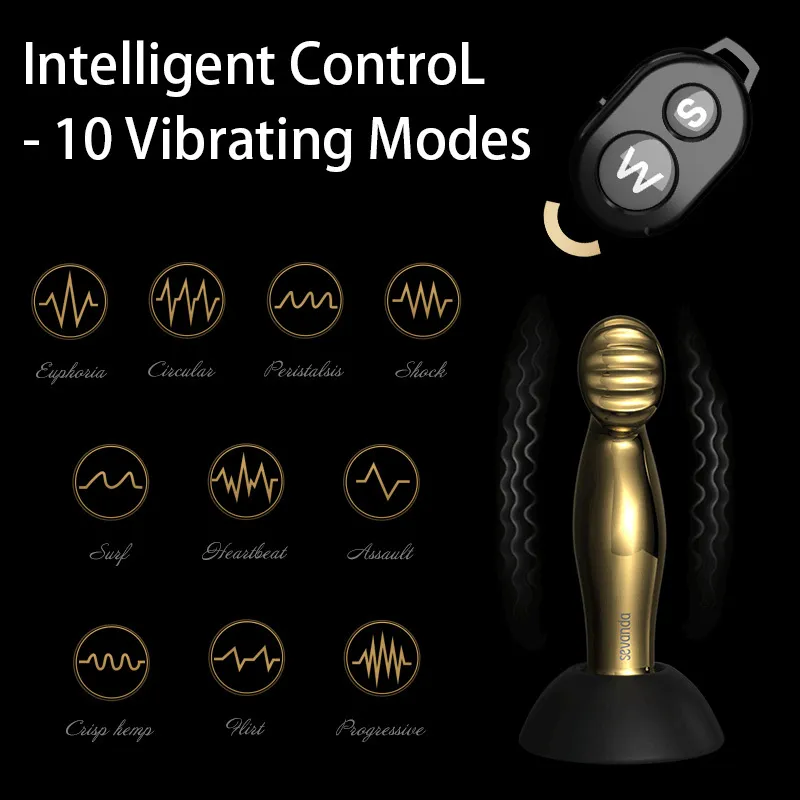 Wireless Remote Control Vibrating butt plug in action