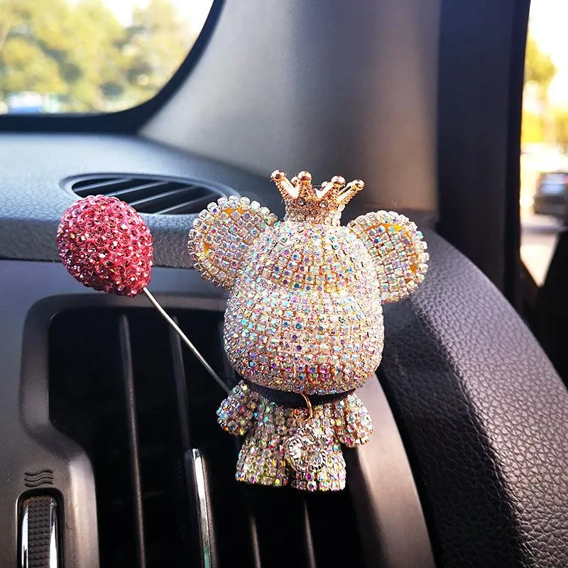 Car Accessories: Cute Bear Paint By Diamonds Ornaments For Air Outlet  Decoration From Haroldian, $12.86