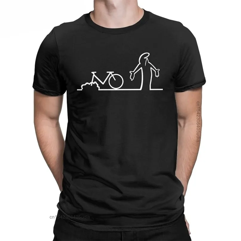 Мужская футболка La Linea Bike Удивительные хлопковые футболки Негабаритные графические T-рубашки Винтажные взрослые печатные рубашка для мужчин 220520