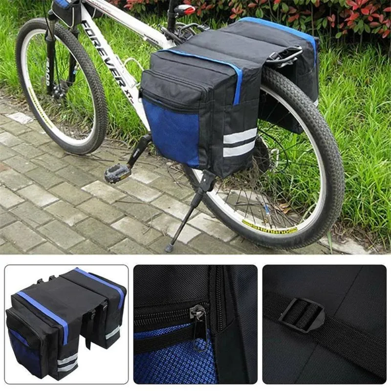 Waterproof Bike Carrier Bag With Day Packs, Luggage Panniers, Trunk