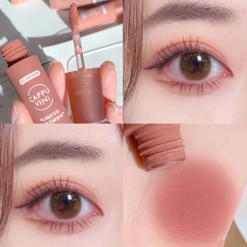 Cor da sombra dos olhos Smootos líquidos líquidos maquiagem durar o contorno natural de bochecha natural blush altos cosméticos make upeye