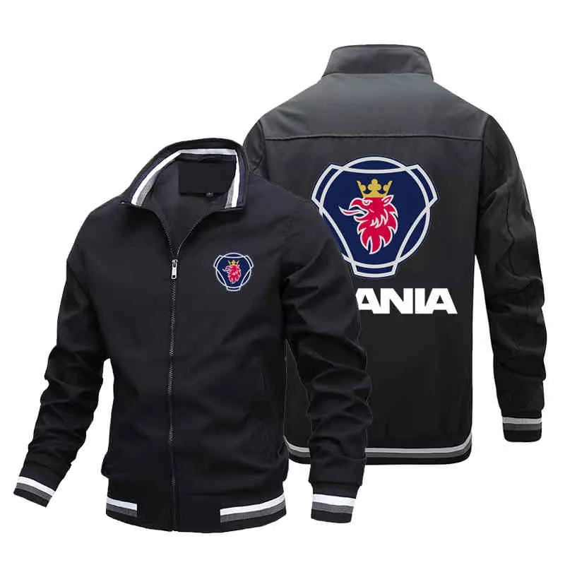 2022 Primavera / Verão Moda Masculina Jacket Motorcycle Racing Bomber S-3XL