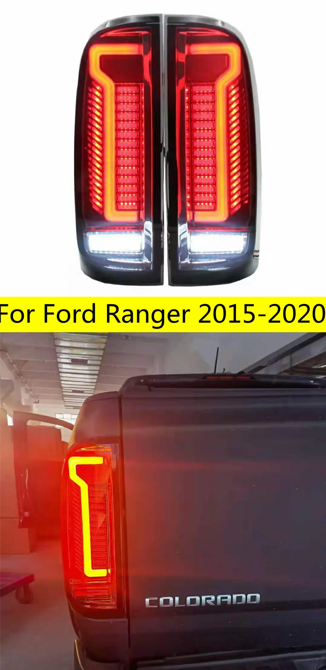 2 pezzi luci per Ford Ranger fanale posteriore a LED 20 15-20 fanali posteriori lampada posteriore segnale LED freno retromarcia parcheggio FACELIFT aggiornamento