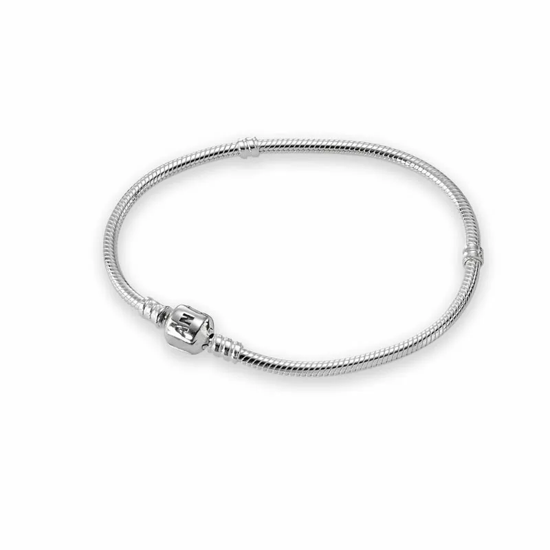 Designer classique Moments Snake Chain Charms Bracelet Femmes Hommes Mode cadeau Bijoux avec boîte de vente au détail originale pour bracelet Pandora