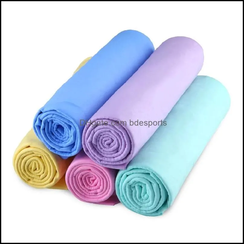 Cleaning Cloths Household Tools Housekee Organization Home Garden Car Window Cloth 44X32X0.2Cm Super Clean Pva Chamois Glass Wash Towel Cl