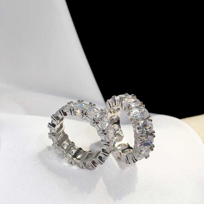 New Arrival Big Cubic Zircon Women Finger Rings Fashion Trendy Bridal Wedding Crystal Rings