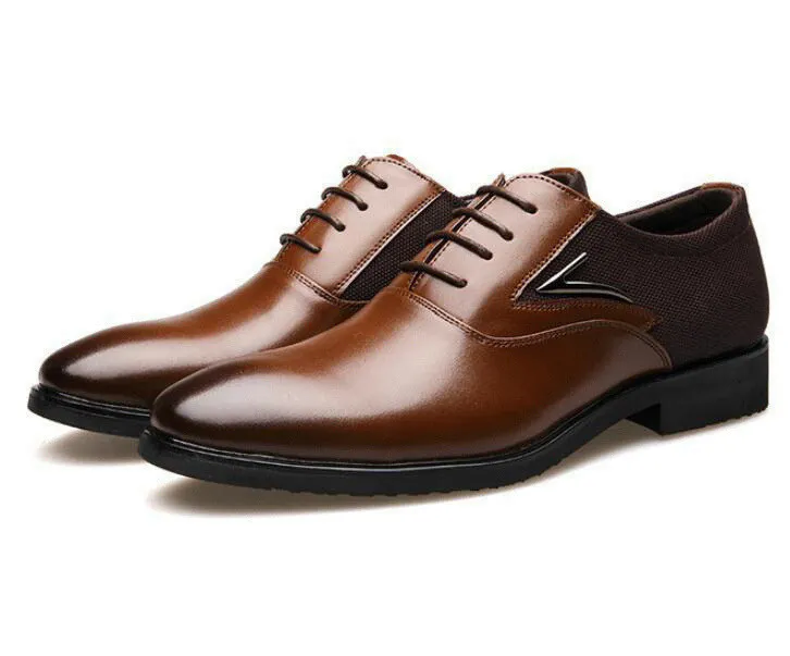 Bred Orange Green Cowhide Men Dress Shoes Work Wear Style Round Toe Soft-Sole Fashion Shoes