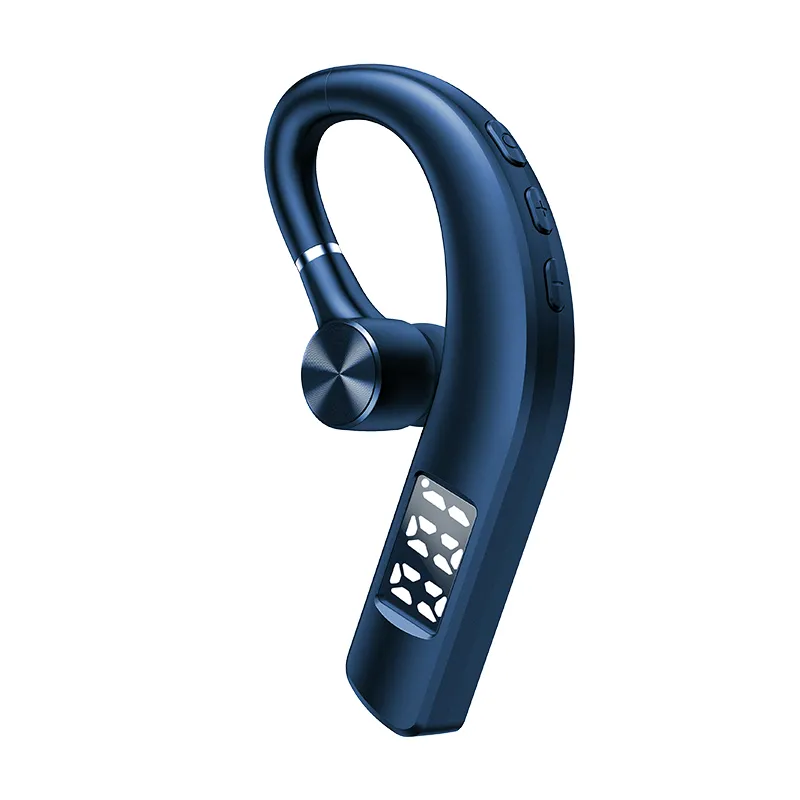 F19 F19 Handfree Business Bluetooth أذن أذن مع سماعة رأس لاسلكية التحكم في صوت MIC لإلغاء ضوضاء محرك الأقراص