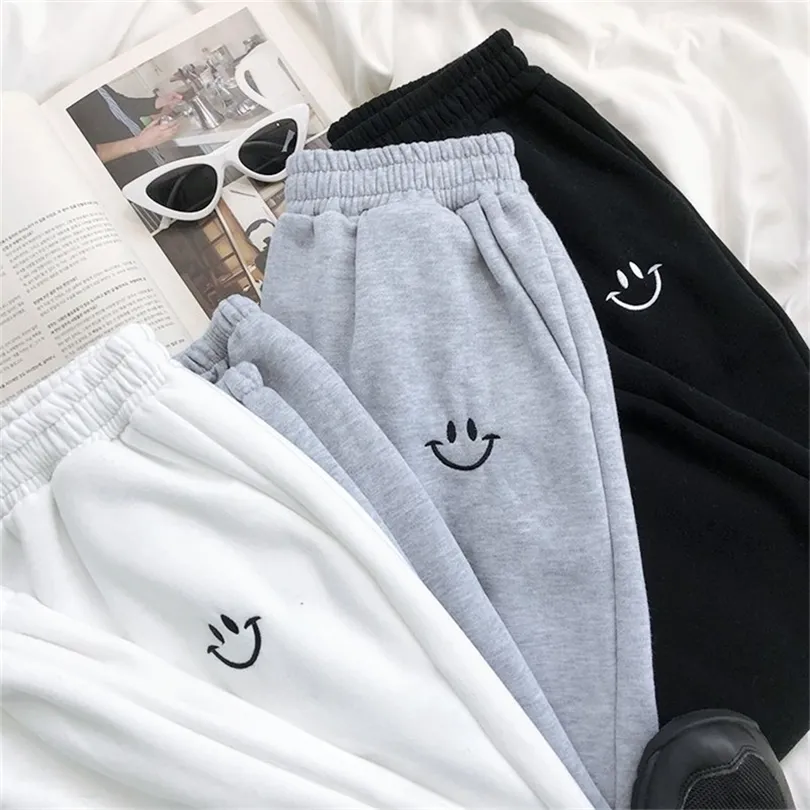 Spring Autumn Sweatpants Women Unisex Gray Wide Leg Sweat Pants Men Women Pants Custom Swearshirt Pents Casual Loose Baggy Pants 220812