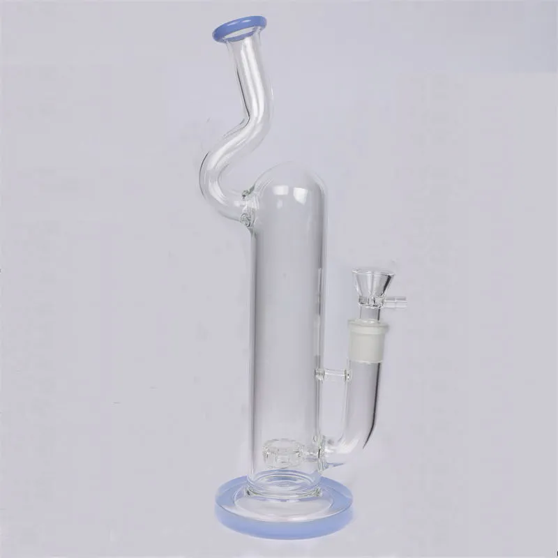 pyrex glass oil burner pipes Life Perc Straight bong 35cm Height dab rig with 18.8mm Female Joint Well blown glass