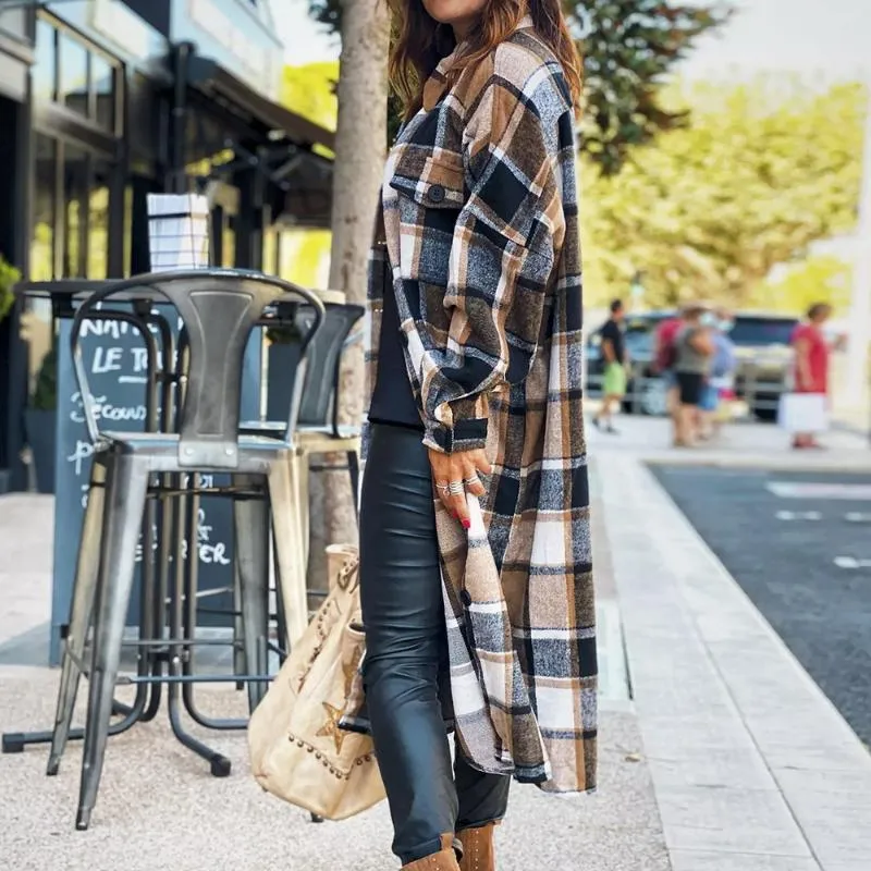 Veste Longue A Carreaux Femme Veste En Jean Longue Femme Veste De