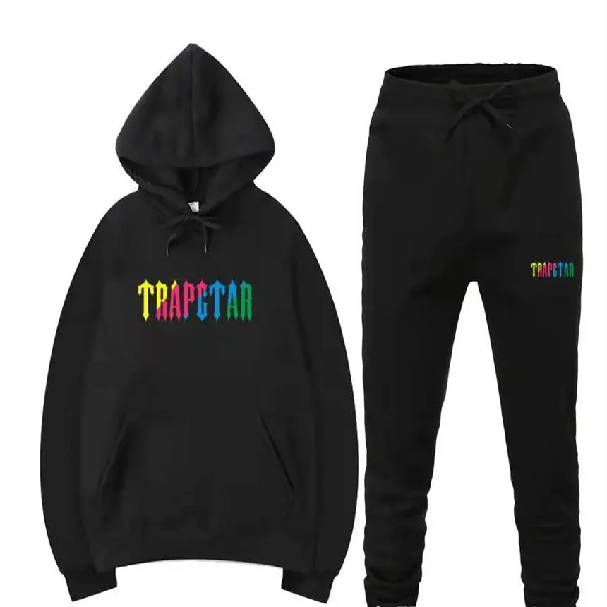 Trapstar Chenille Decoded Hooded Tracksuit Grey Revolution Edition